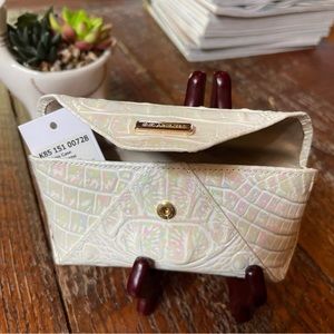 Brahmin eyeglass case in Milk